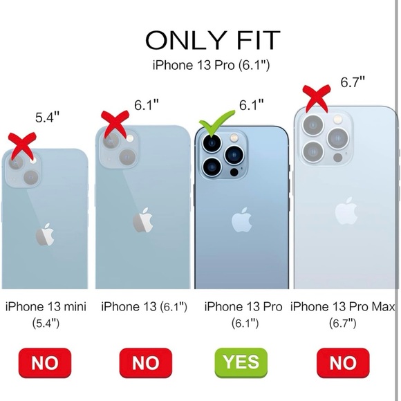 iPhone 13 Pro Phone Case 6.1 inch with 360° Ring Kickstand Magnetic, Deep Purple - Picture 2 of 9